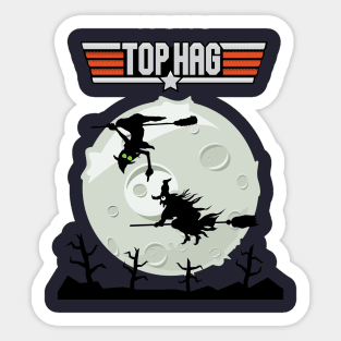 Top Hag Halloween Sticker